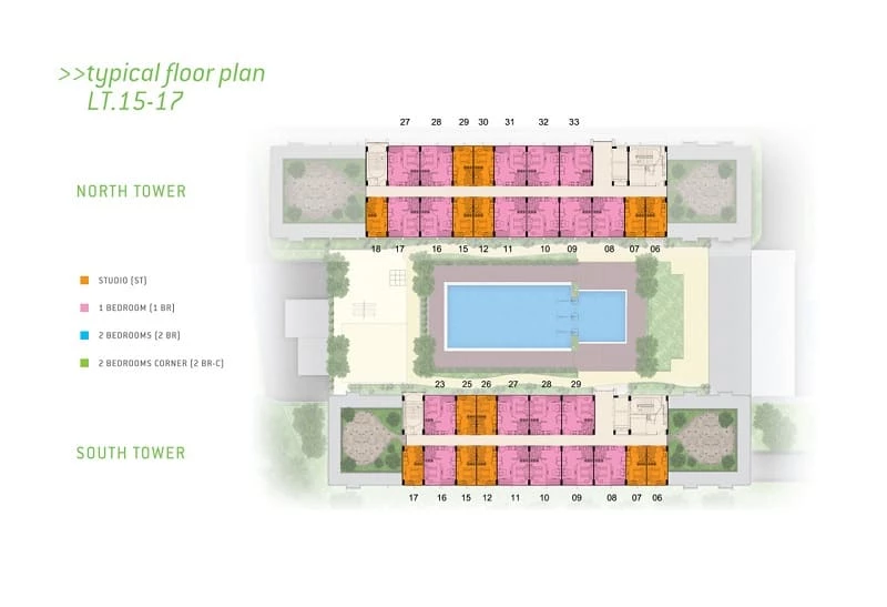 Saveria Apartment FloorplanLt15-17